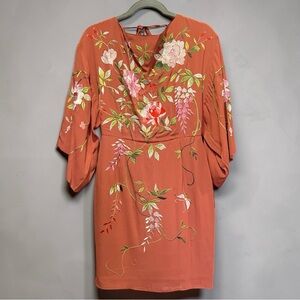 ASOS Tan floral cocktail mini dress​ US 4